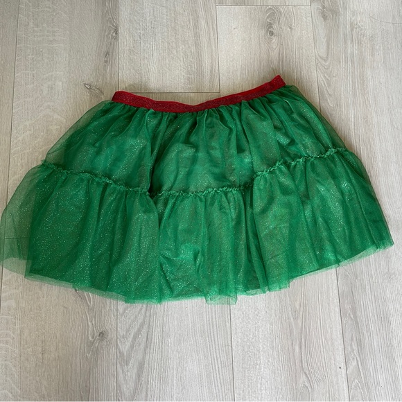 Tutu Sparkly Layered Skirt Elastic Waist. Christmas tutu - Picture 1 of 7